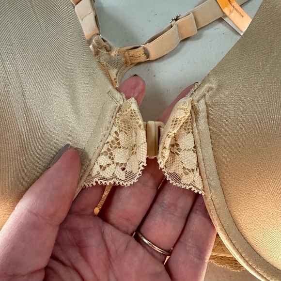 NWT Maidenform Nude Color Racerback Bra w/ Lace Detail 40DD - Picture 4 of 7